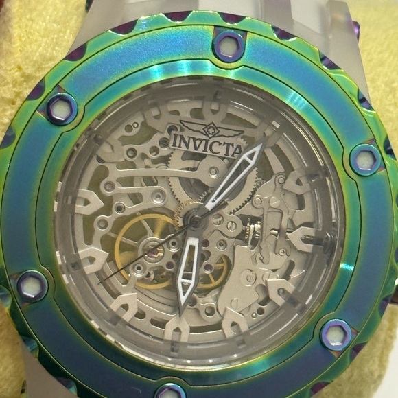 Invicta Iridescent Skeleton Watch